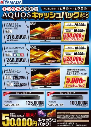 川崎市でのヤマダ電機のカタログ | 倹約家のためのトップオファー | 2025-11-07T00:00:00.000Z - 2025-11-30T00:00:00.000Z