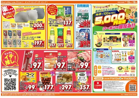 ザ・ビッグのカタログ | 現在の掘り出し物とオファー | 2025-11-15T00:00:00.000Z - 2025-11-18T00:00:00.000Z