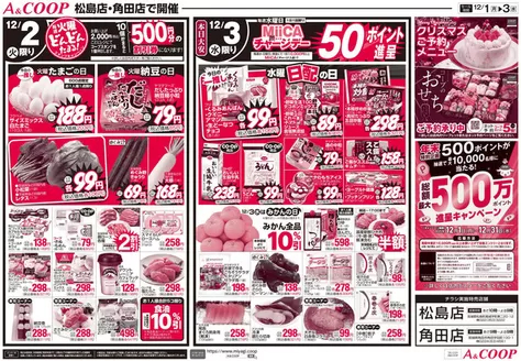 白石市でのみやぎ生活協同組合のカタログ | トップディールと割引 | 2025-12-01T00:00:00.000Z - 2025-12-03T00:00:00.000Z