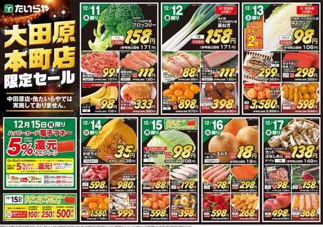 千葉市でのたいらやのカタログ | 発見するための新しいオファー | 2025-12-11T00:00:00.000Z - 2025-12-17T00:00:00.000Z