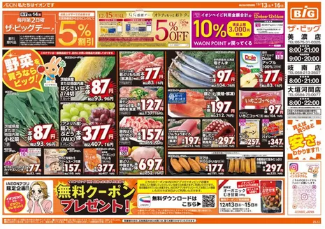 ザ・ビッグのカタログ | 現在の取引とオファー | 2025-12-13T00:00:00.000Z - 2025-12-16T00:00:00.000Z