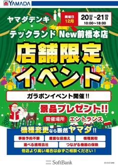 前橋市でのヤマダ電機のカタログ | 私たちの最高の掘り出し物 | 2025-12-16T00:00:00.000Z - 2025-12-21T00:00:00.000Z