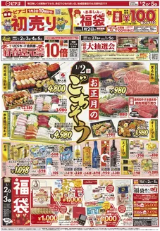 ピアゴのカタログ | 1月2日(金)-1月5日(月) | 2025-12-31T00:00:00.000Z - 2026-01-05T00:00:00.000Z