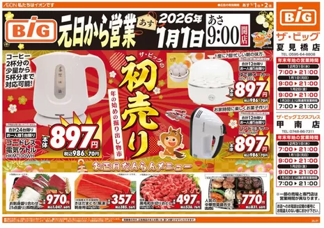 ザ・ビッグのカタログ | 豊富なオファーの選択 | 2026-01-01T00:00:00.000Z - 2026-01-02T00:00:00.000Z