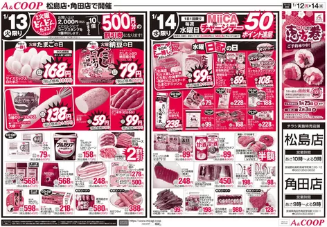 相馬市でのみやぎ生活協同組合のカタログ | あなたのための特別オファー | 2026-01-12T00:00:00.000Z - 2026-01-14T00:00:00.000Z