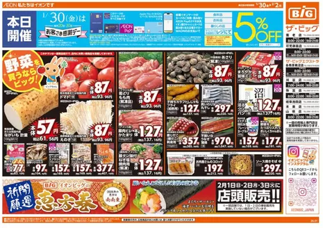 美濃市でのザ・ビッグのカタログ | すべてのお客様のための素晴らしいオファー | 2026-01-30T00:00:00.000Z - 2026-02-02T00:00:00.000Z