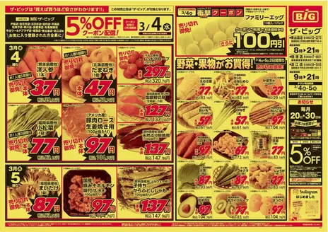 ザ・ビッグのカタログ | 魅力的なオファーを発見する | 2026-03-04T00:00:00.000Z - 2026-03-05T00:00:00.000Z