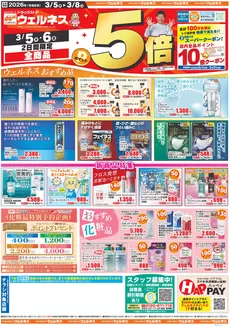 八尾市でのウェルネスのカタログ | 358 ウェルネスチラシ 表 | 2026-03-04T00:00:00.000Z - 2026-03-08T00:00:00.000Z