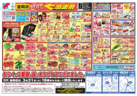 高岡市での万代のカタログ | すべての人のための魅力的な特別オファー | 2026-03-16T00:00:00.000Z - 2026-03-23T00:00:00.000Z