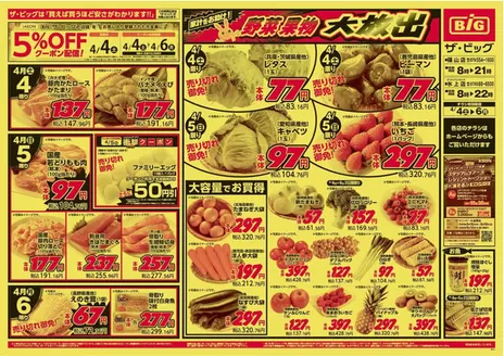 ザ・ビッグのカタログ | 豊富なオファーの選択 | 2026-04-04T00:00:00.000Z - 2026-04-06T00:00:00.000Z