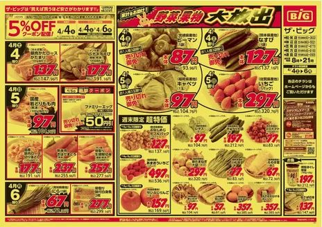 ザ・ビッグのカタログ | 倹約家のためのトップオファー | 2026-04-04T00:00:00.000Z - 2026-04-06T00:00:00.000Z