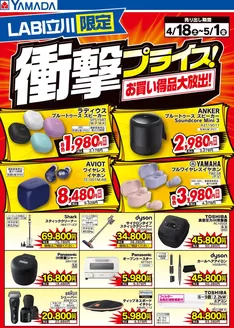 ヤマダ電機のカタログ | 倹約家のためのトップオファー | 2026-04-17T00:00:00.000Z - 2026-05-01T00:00:00.000Z