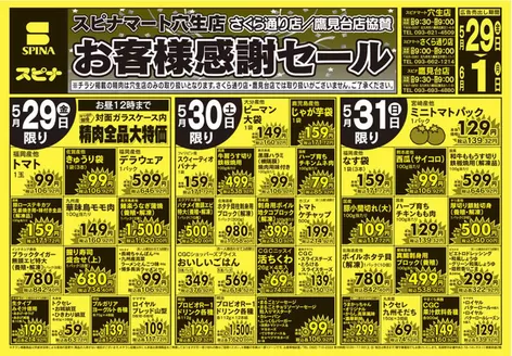 スピナのカタログ | 私たちのお客様のための排他的な取引 | 2026-05-29T00:00:00.000Z - 2026-06-01T00:00:00.000Z