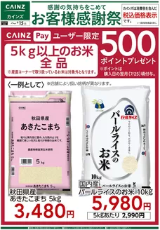 カインズホームのカタログ | お客様感謝祭 お米500ポイントプレゼント 66号 | 2026-06-05T00:00:00.000Z - 2026-06-15T00:00:00.000Z