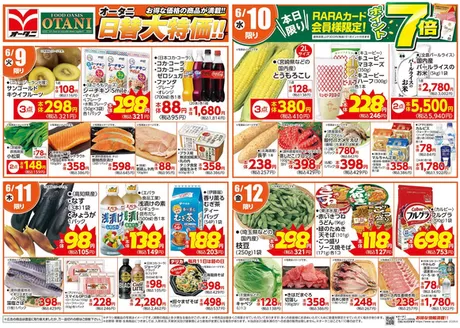オータニのカタログ | オータニ日替大特価 | 2026-06-08T00:00:00.000Z - 2026-06-12T00:00:00.000Z