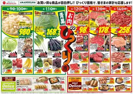 マルヨシセンターのカタログ | 青果・お肉びっくり市 | 2026-06-08T00:00:00.000Z - 2026-06-15T00:00:00.000Z