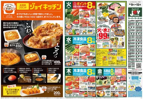 ジョイフーズのカタログ | 選ばれた製品の素晴らしい割引 | 2026-06-08T00:00:00.000Z - 2026-06-15T00:00:00.000Z