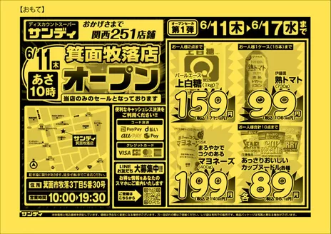 サンディのカタログ | 掘り出し物ハンターのためのオファー | 2026-06-11T00:00:00.000Z - 2026-06-17T00:00:00.000Z