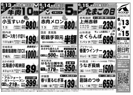 エーコープ関東のカタログ | 掘り出し物ハンターのための素晴らしいオファー | 2026-06-13T00:00:00.000Z - 2026-06-15T00:00:00.000Z