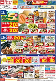 東急ストアのカタログ | 選ばれた製品の素晴らしい割引 | 2026-06-14T00:00:00.000Z - 2026-06-16T00:00:00.000Z
