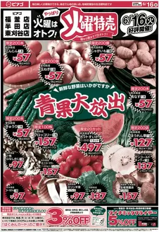 ピアゴのカタログ | 排他的な取引と掘り出し物 | 2026-06-15T00:00:00.000Z - 2026-06-16T00:00:00.000Z