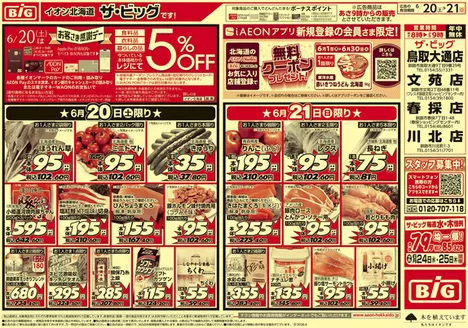 多摩市でのザ・ビッグのカタログ | 現在の特別プロモーション | 2026-06-19T00:00:00.000Z - 2026-06-23T00:00:00.000Z