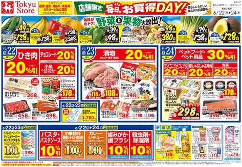 東急ストアのカタログ | すべてのお客様のためのトップディール | 2026-06-21T00:00:00.000Z - 2026-06-24T00:00:00.000Z