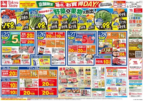 東急ストアのカタログ | 現在の掘り出し物とオファー | 2026-06-24T00:00:00.000Z - 2026-06-28T00:00:00.000Z