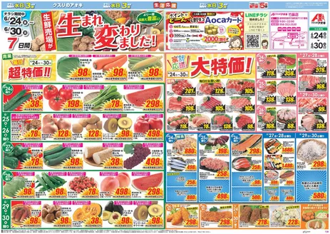新城市でのクスリのアオキのカタログ | 私たちの最高の掘り出し物 | 2026-06-24T00:00:00.000Z - 2026-06-30T00:00:00.000Z
