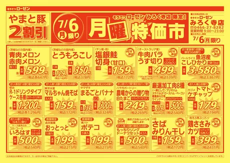 相鉄ローゼンのカタログ | 排他的な掘り出し物 | 2026-07-05T00:00:00.000Z - 2026-07-06T00:00:00.000Z