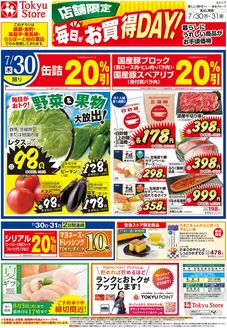東急ストアのカタログ | すべてのお客様のための素晴らしいオファー | 2026-07-29T00:00:00.000Z - 2026-07-31T00:00:00.000Z