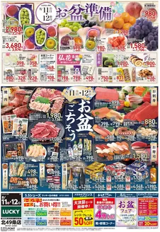 北雄ラッキーのカタログ | Luck260811k49 | 2026-08-11T00:00:00.000Z - 2026-08-12T00:00:00.000Z