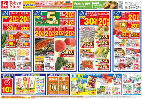 東急ストアのカタログ | すべての掘り出し物ハンターのためのトップオファー | 2026-08-23T00:00:00.000Z - 2026-08-27T00:00:00.000Z