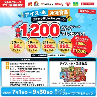 ウェルネスのカタログ | 71930 ウェルネス アイス冷凍食品スタンプラリーキャンペーン企画 | 2026-06-30T00:00:00.000Z - 2026-09-30T00:00:00.000Z