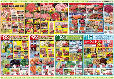 タイヨーのカタログ | タイヨー メニュー | 2026-09-08T00:00:00.000Z - 2026-09-11T00:00:00.000Z