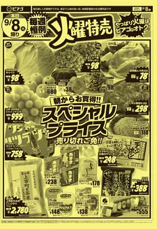 ピアゴのカタログ | 9月8日(火)-9月9日(水) | 2026-09-07T00:00:00.000Z - 2026-09-09T00:00:00.000Z