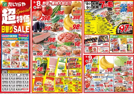 新座市でのたいらやのカタログ | すべての人のための魅力的な特別オファー | 2026-09-01T00:00:00.000Z - 2026-09-15T00:00:00.000Z