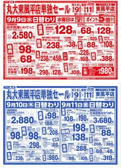 丸大のカタログ | 掘り出し物ハンターのためのオファー | 2026-09-09T00:00:00.000Z - 2026-09-11T00:00:00.000Z
