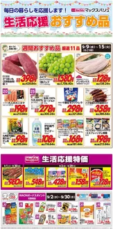 福岡市でのマックスバリュのカタログ | 排他的な掘り出し物 | 2026-09-01T00:00:00.000Z - 2026-09-30T00:00:00.000Z