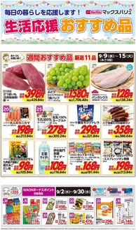 福岡市でのマックスバリュのカタログ | あなたのための私たちの最高のオファー | 2026-09-02T00:00:00.000Z - 2026-09-30T00:00:00.000Z