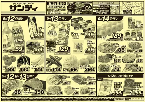 サンディのカタログ | 掘り出し物ハンターのための素晴らしいオファー | 2026-09-12T00:00:00.000Z - 2026-09-14T00:00:00.000Z