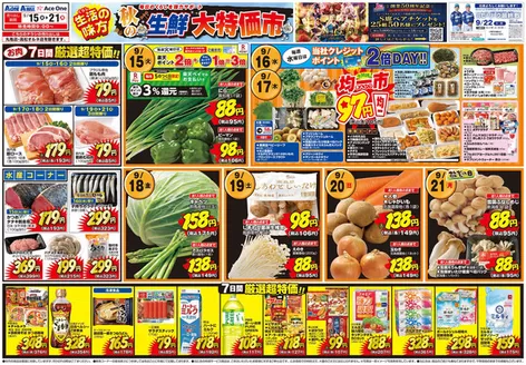 エースワンのカタログ | エースワン チラシ | 2026-09-15T00:00:00.000Z - 2026-09-21T00:00:00.000Z