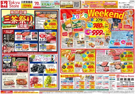 東急ストアのカタログ | 排他的な掘り出し物 | 2026-09-17T00:00:00.000Z - 2026-09-20T00:00:00.000Z
