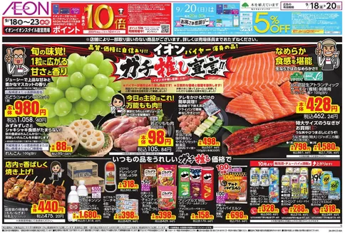 堺市でのイオンのカタログ | 掘り出し物ハンターのためのオファー | 2026-09-18T00:00:00.000Z - 2026-09-20T00:00:00.000Z