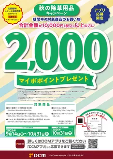 小田郡でのDCMのカタログ | あなたのための私たちの最高の取引 | 2026-09-14T00:00:00.000Z - 2026-10-31T00:00:00.000Z