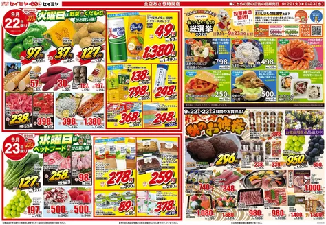 セイミヤのカタログ | 私たちの最高の掘り出し物 | 2026-09-22T00:00:00.000Z - 2026-09-23T00:00:00.000Z