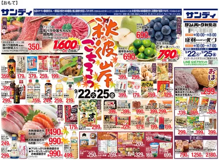 サンディのカタログ | 割引とプロモーション | 2026-09-22T00:00:00.000Z - 2026-09-25T00:00:00.000Z