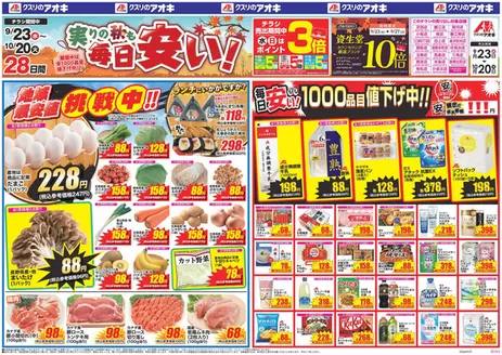 軽井沢町でのクスリのアオキのカタログ | すべてのお客様のためのトップディール | 2026-09-23T00:00:00.000Z - 2026-10-20T00:00:00.000Z