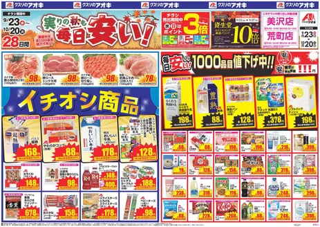 長岡市でのクスリのアオキのカタログ | 掘り出し物ハンターのための素晴らしいオファー | 2026-09-23T00:00:00.000Z - 2026-10-20T00:00:00.000Z