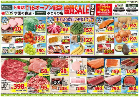 タイヨーのカタログ | 掘り出し物ハンターのためのオファー | 2026-09-25T00:00:00.000Z - 2026-09-27T00:00:00.000Z